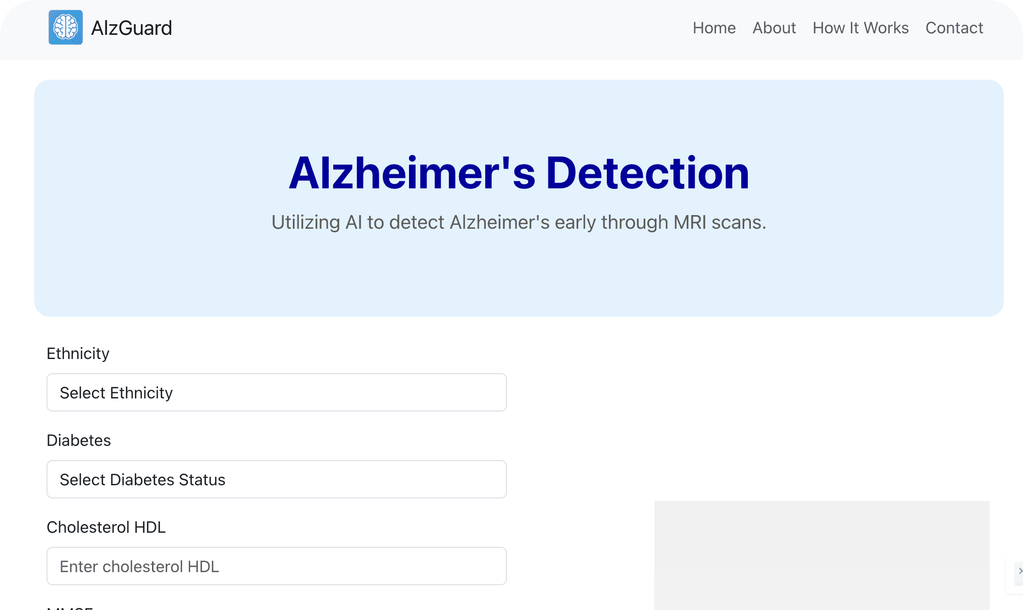 AlzGuard - Alzheimer's Detection