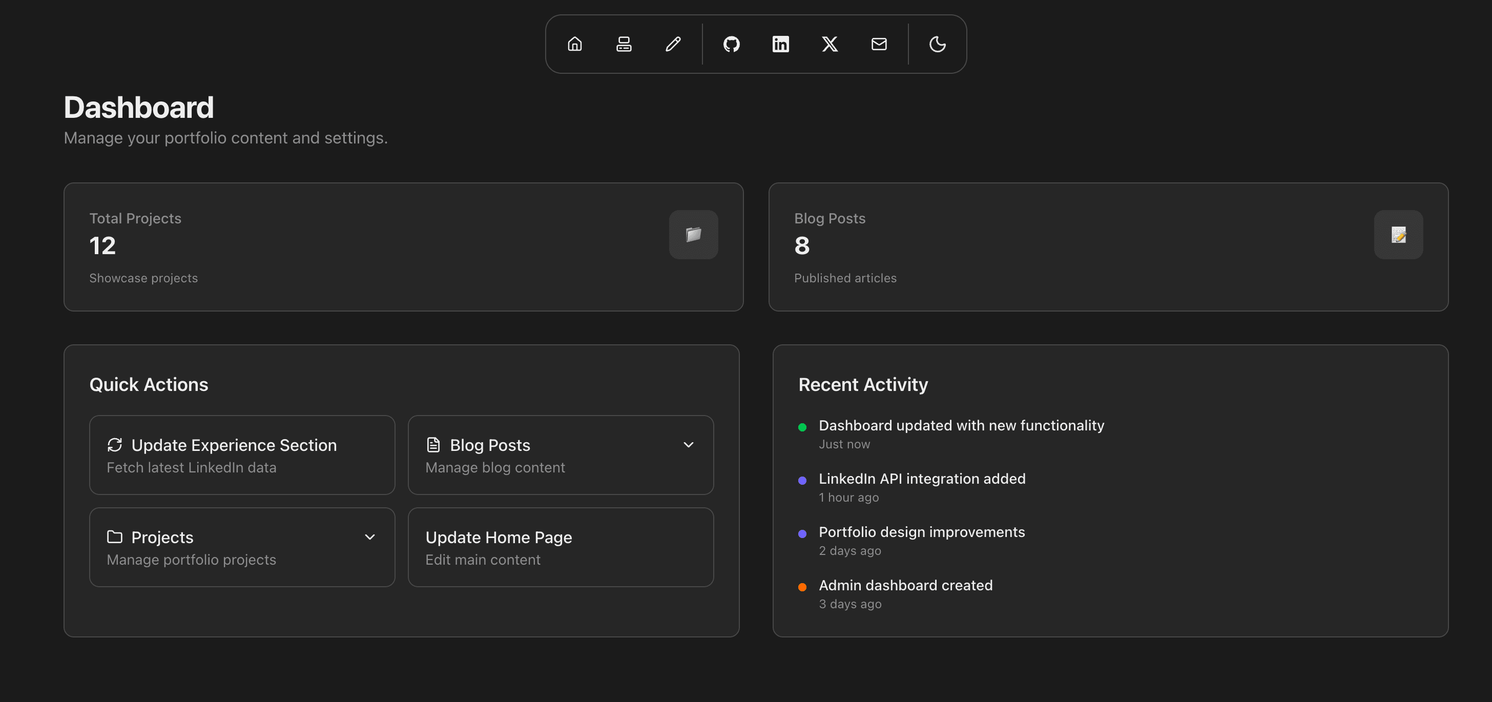 Full-Stack Portfolio Website